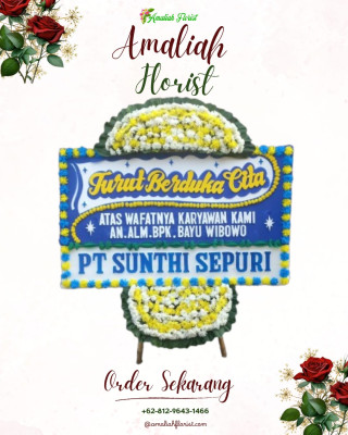 Papan Bunga Duka di Marongge